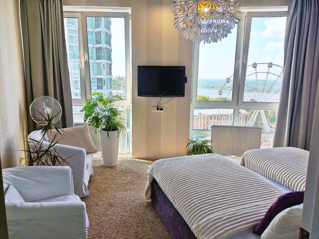 Квартира с панорамным видом на Волгу