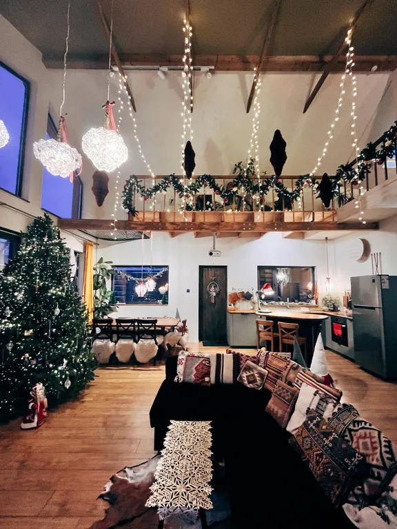 Дом с сауной и купелью с шикарным видом на озеро