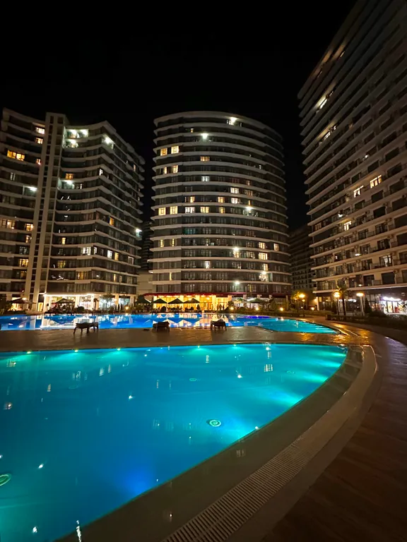 Квартира Солнечная студия 15 этаж, бассейн + парковка, жк white sails — Батуми