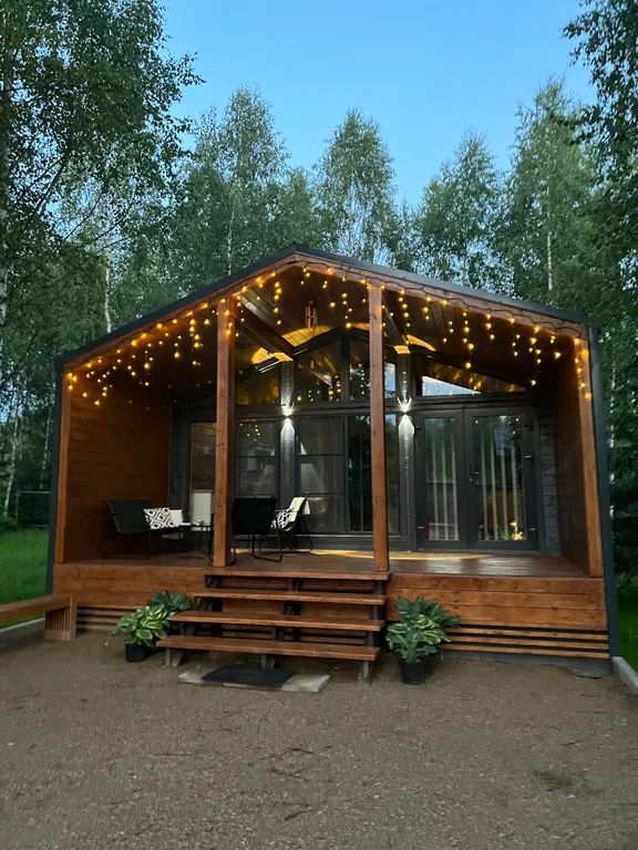 Барнхаус с панорамными окнами Campbin