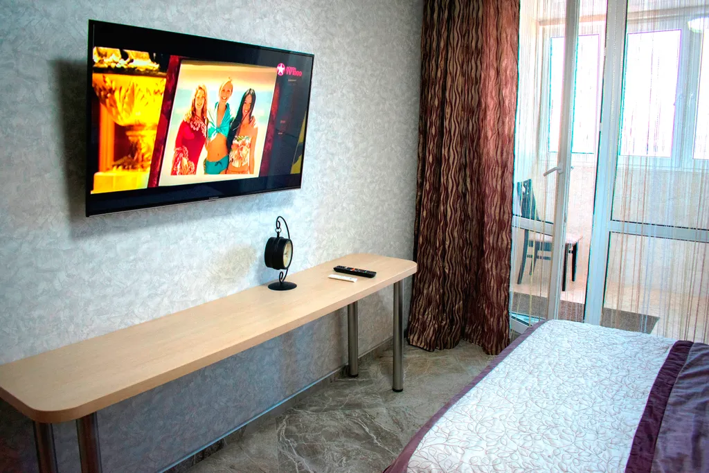 Апартаменты с балконом Джакузи 55*SmartTV Кухня Панорамный вид Центр