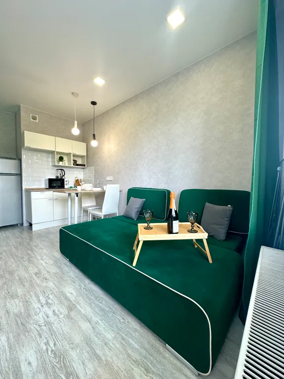 Студия с видом на канал Москвы реки