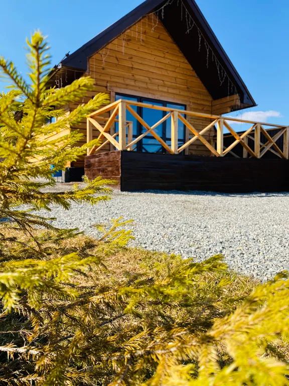 Дом Панорама - новый стильный современный дом с баней внутри