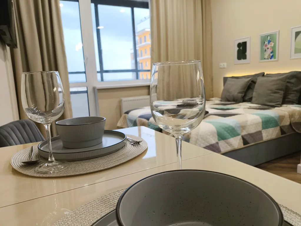 Квартира Квартира Уютная дизайнерская студия с кондиционером — Шушары