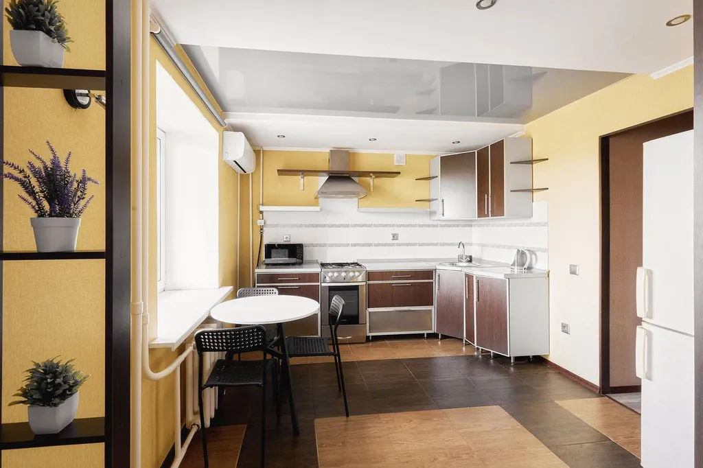 Большая 1-комнатная квартира с видом на парк и реку