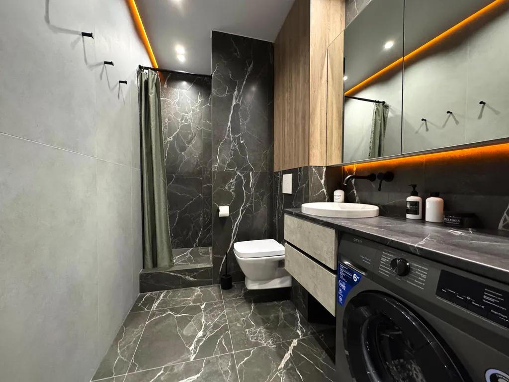 Абсолютно новая однокомнатная квартира с видом на город