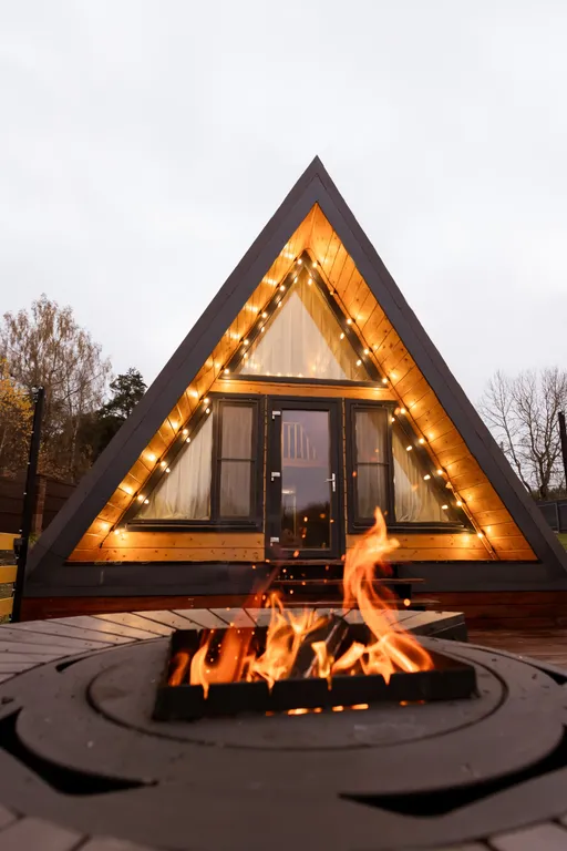 Коттедж A-frame Петрол домик из дерева 4х местный — аренда посуточно в Тучково