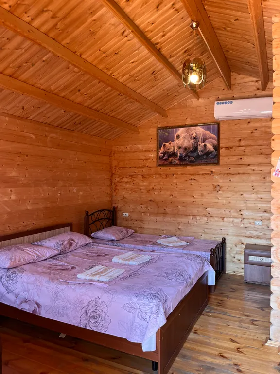 Домики четырёхместные с удобствами, в пригороде Нового Афона,