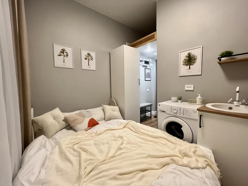 Светлые апартаменты для двоих рядом с Шереметьево