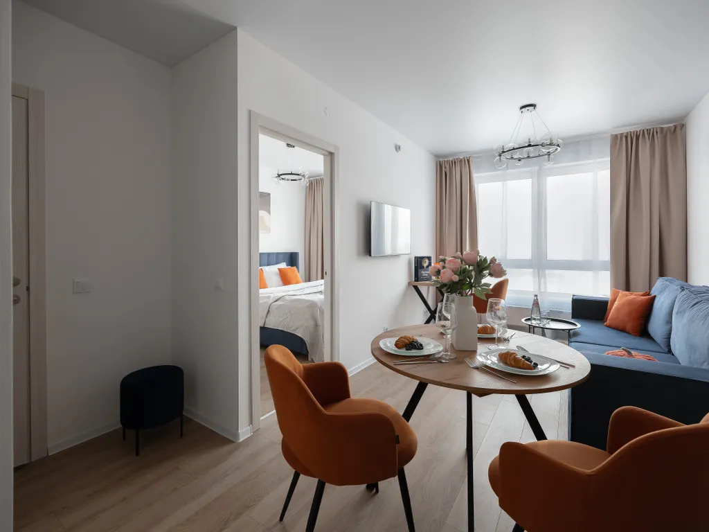 Квартира Новые апартаменты Modena с кухней и отдельной спальней — Москва