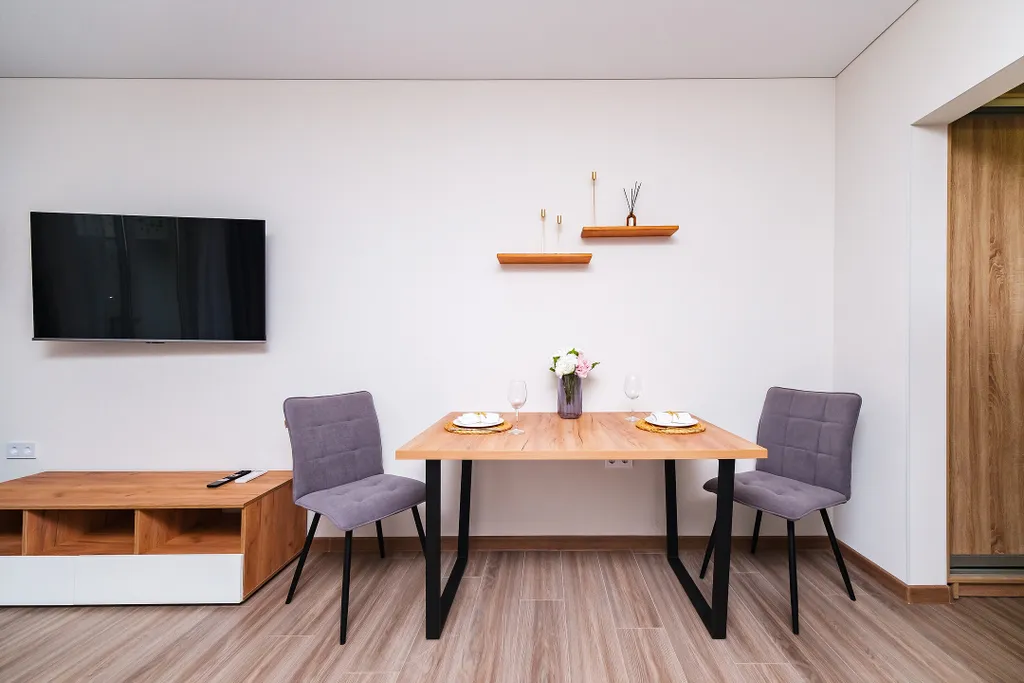 Уютная студия для двоих или с ребёнком