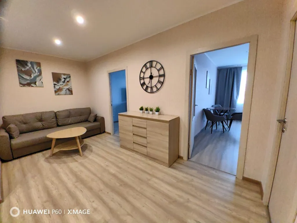 Современная видовая 1-комнатная квартира у реки в Завидово