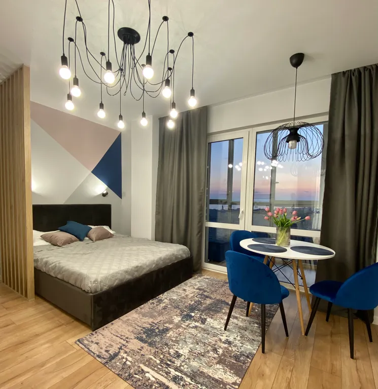 Квартира Синяя студия с панорамным окном и видом на закат — аренда посуточно в Архангельск