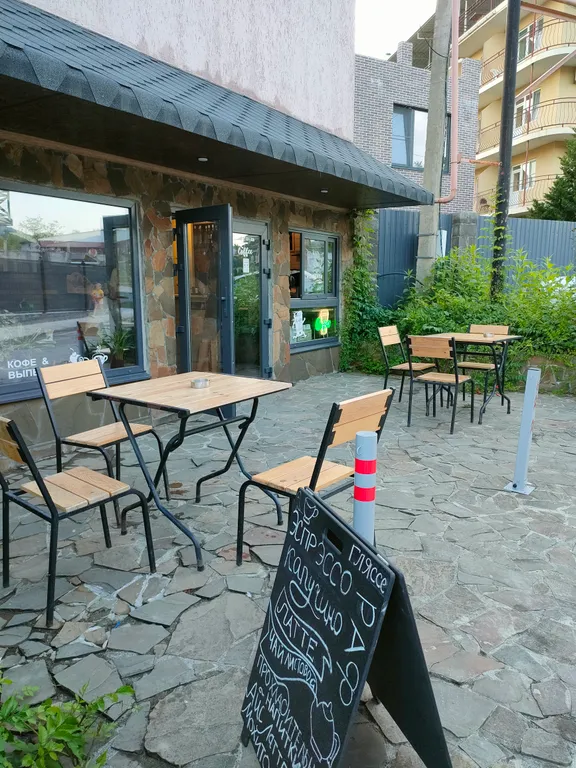 Квартира Квартира Уютная студия у моря — Беранда