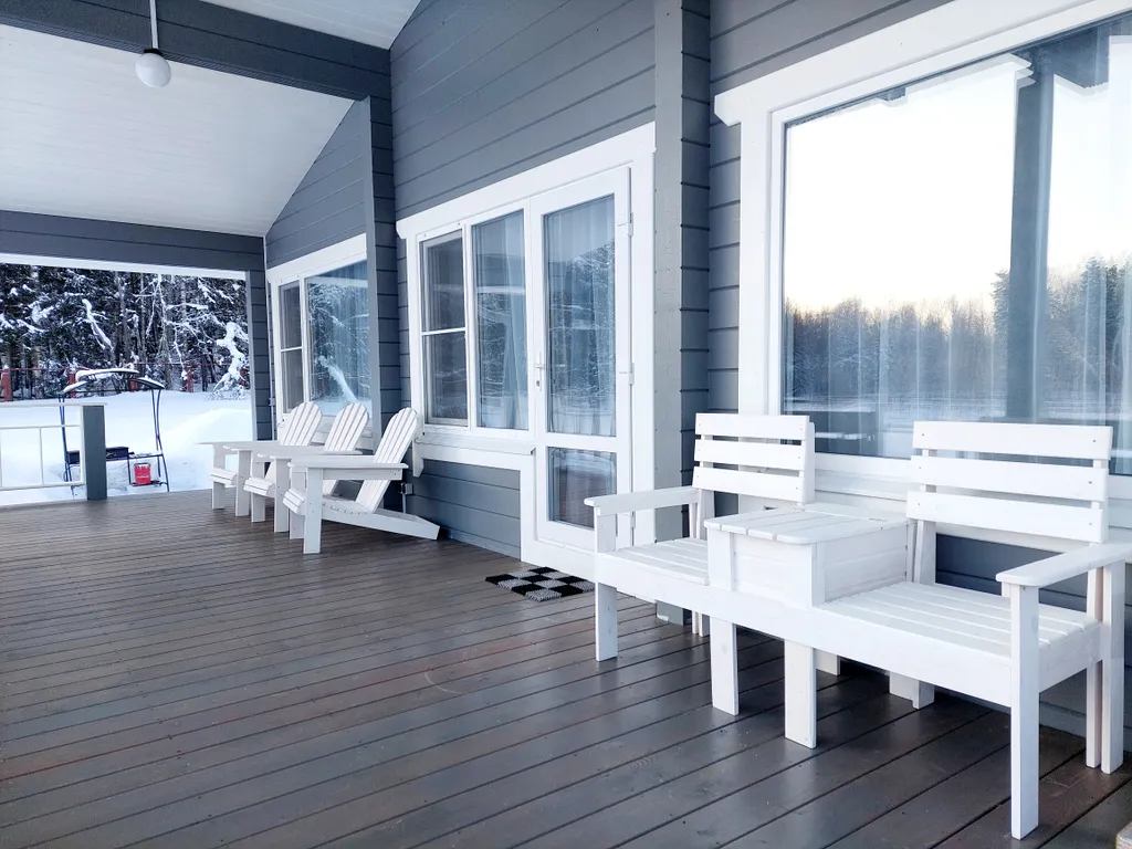 Коттедж Васнецово-озеро, коттедж на берегу озера в окружении леса — Ваньково