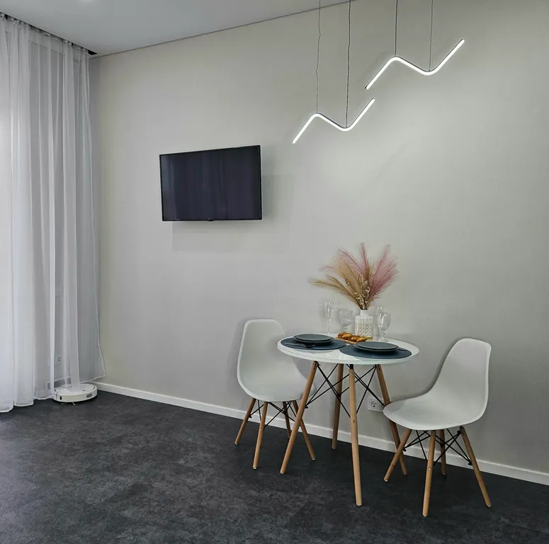 Комфорт с видом на ла трактор, вид на город с 26 этажа