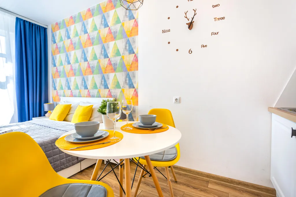 Апартаменты Riverside с панорамным окном в центре