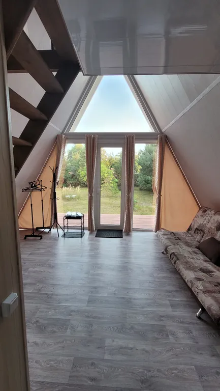 Дом A-frame с баней