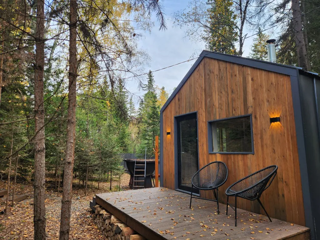 Дом с панорамным видом на лес