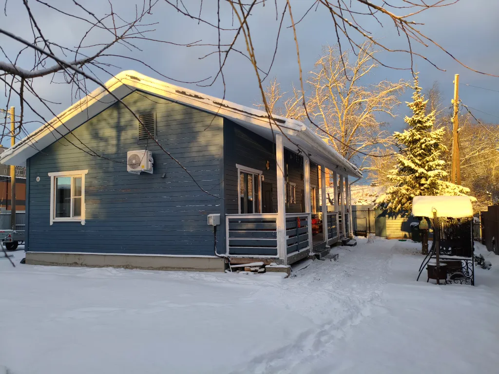 Дом с сауной и барбекю