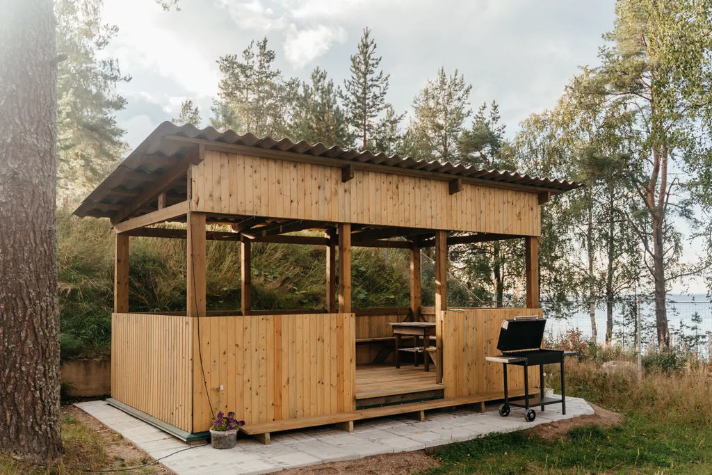 Дом на Сямозере у пляжа