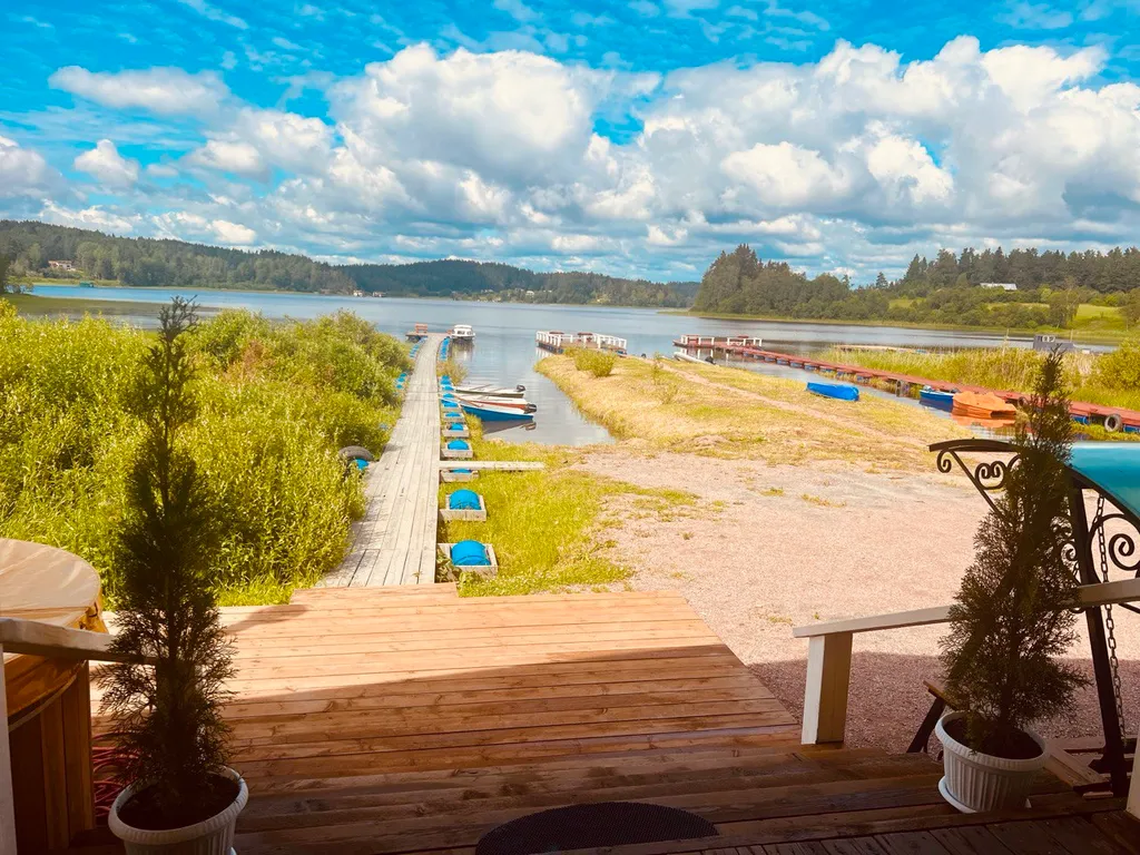 Дом Небесный с сауной и купелью на берегу Ладожского озера