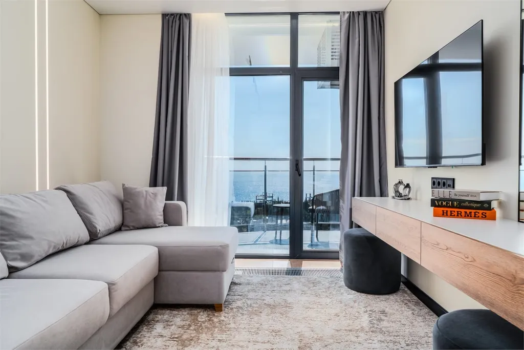 Апартамент 2к Golden Time с прямым видом на море