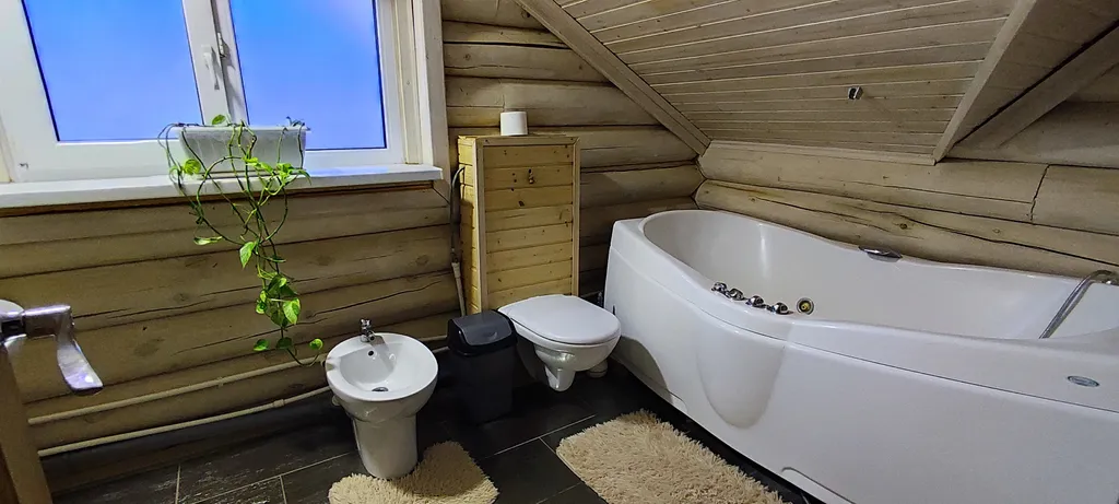 Коттедж Коттедж Просторный сруб с гамаком, камином и баней — Мезмай