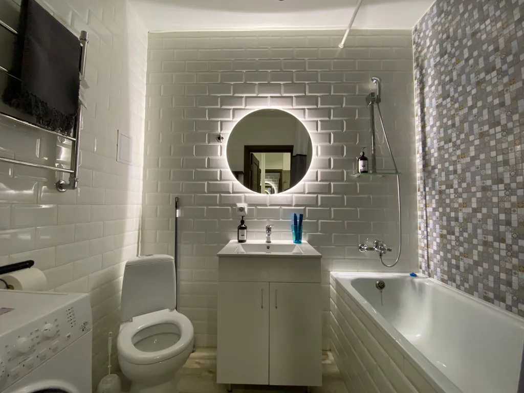 Уютная студия с видом на город