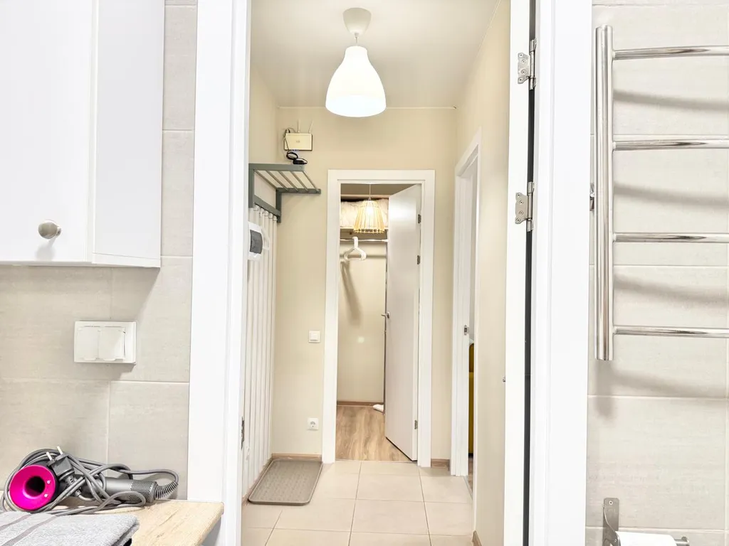 Светлая квартира с балконом