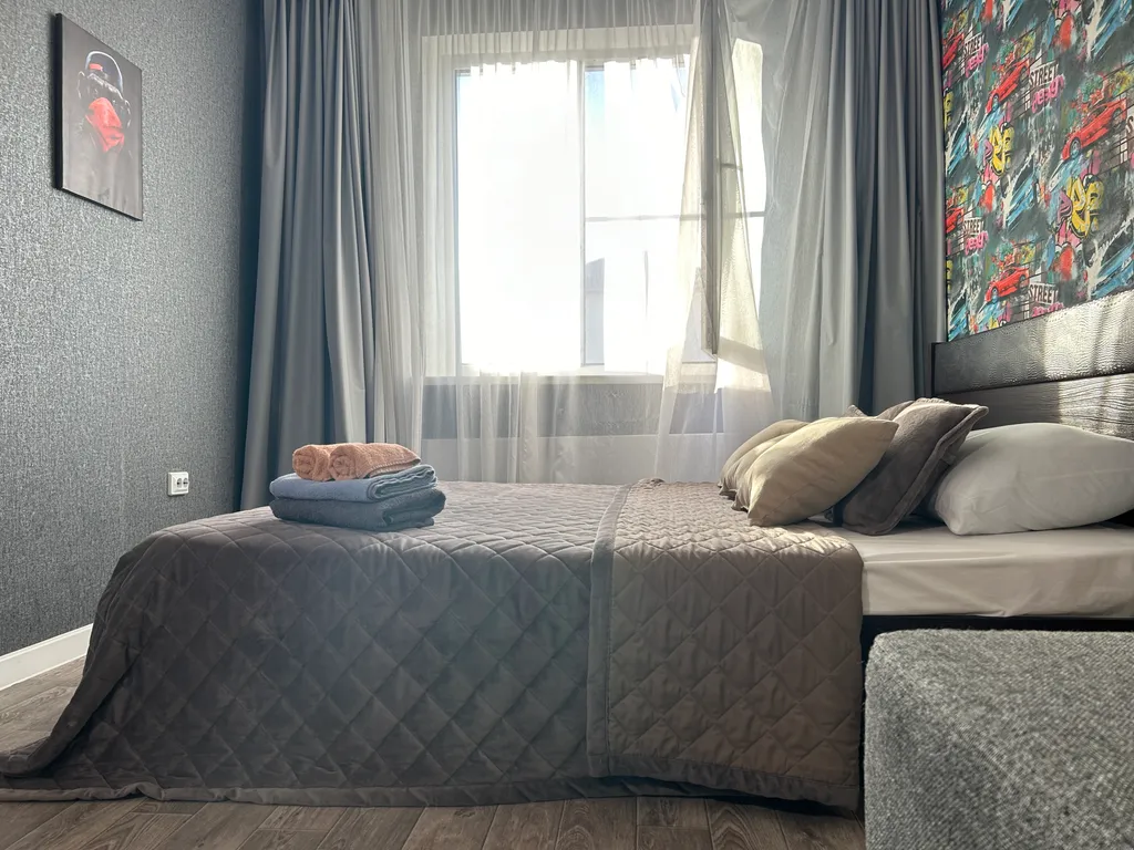 Новая комфортная квартира с кондиционером в удобном месте