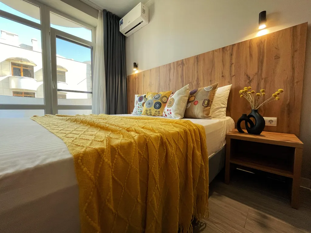 Апартаменты в 3 минутах от моря с маленьким балконом