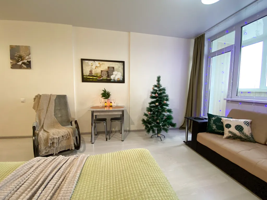 Светлая студия в новом ЖК у парка Молодёжный