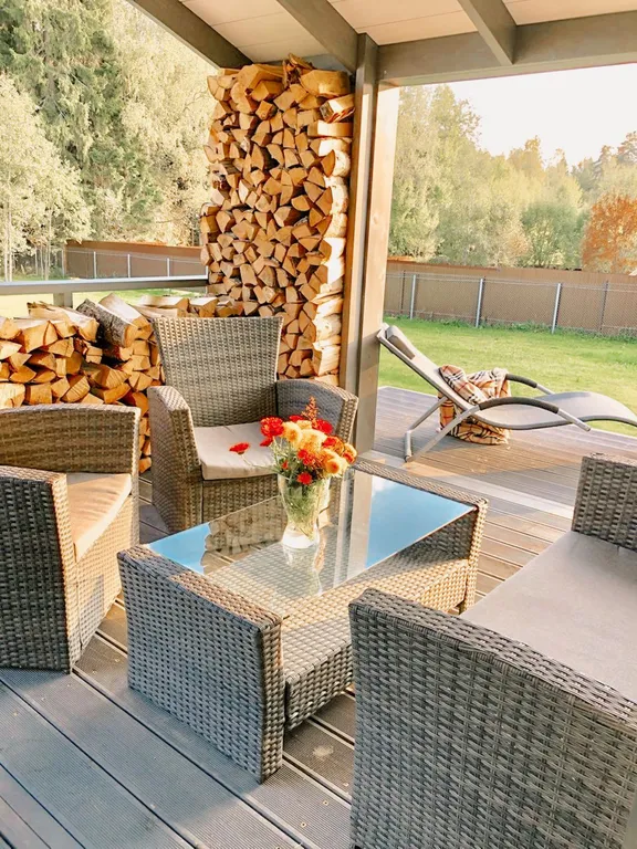 Райское гнёздышко с камином