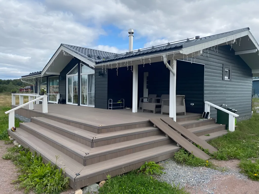 Новый коттедж на берегу ладожских шхер