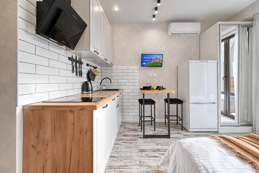 Студия с террасой и видом на горы Я на Море