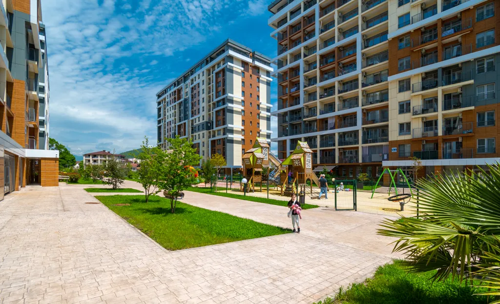 Студия у пляжа с видом на море