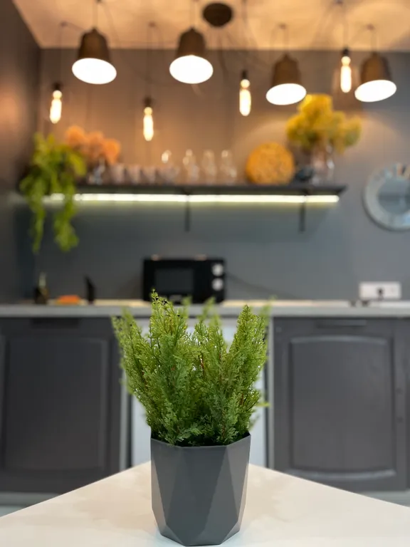 Дизайнерская сканди-студия от Vitamia art в новом ЖК комфорт-класса