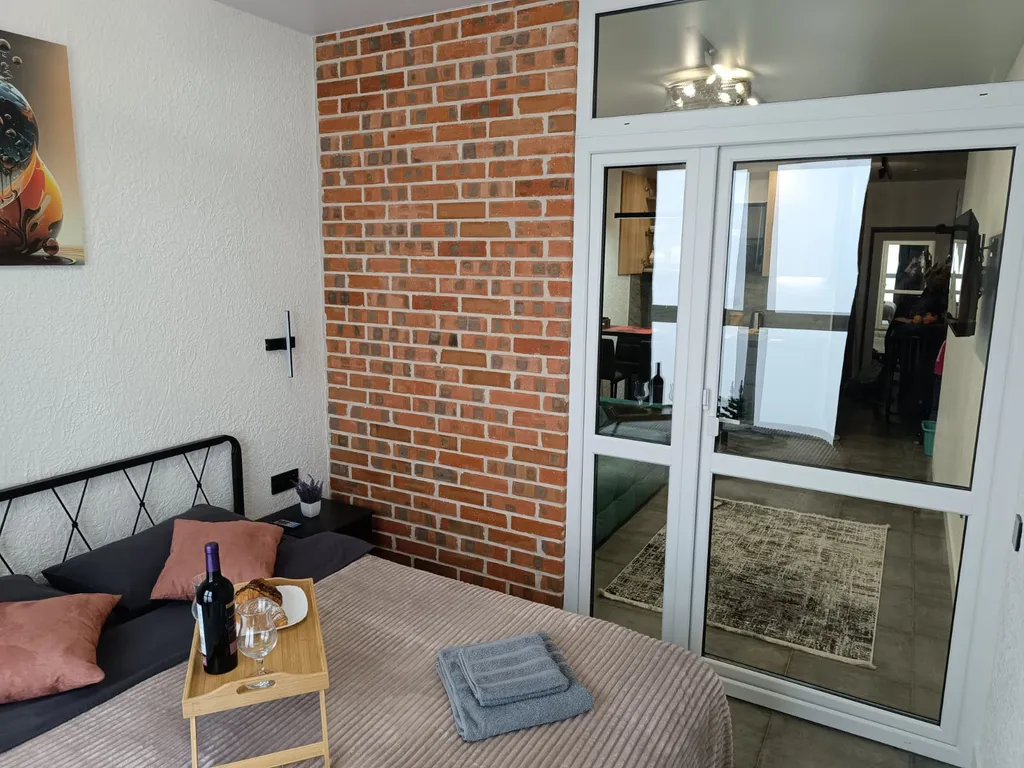 Евро2 лофт на Державинском с видом на восход солнца