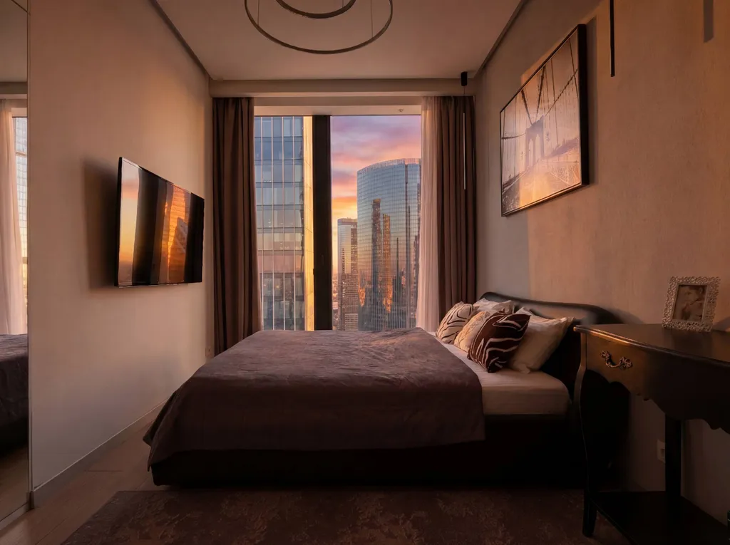 Neva Libra 38 этаж 70 м2 панорамный вид на небоскребы и город