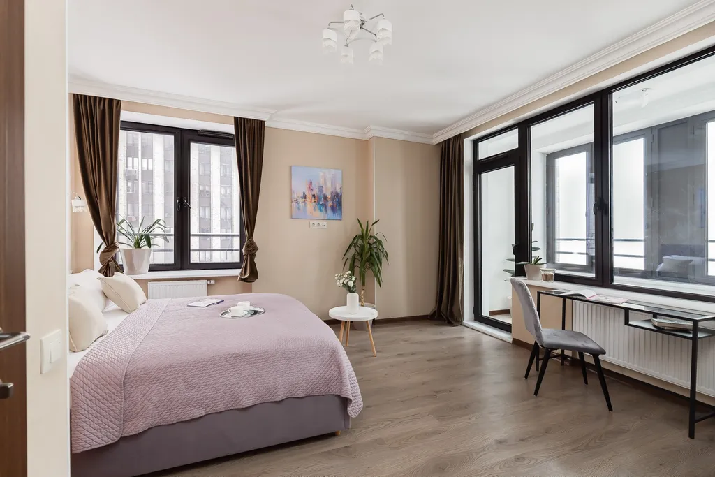 Квартира Апартаменты Symphony с 2 отдельными спальнями в жилом небоскребе — Москва