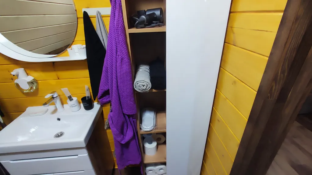 Дом А-фрейм с банным чаном