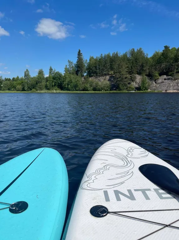 Дом с видом на озеро рядом с Ладожскими шхерами