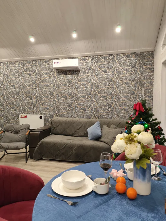 Дом с панорамным видом на реку и горнолыжку в 30 минутах от Казани