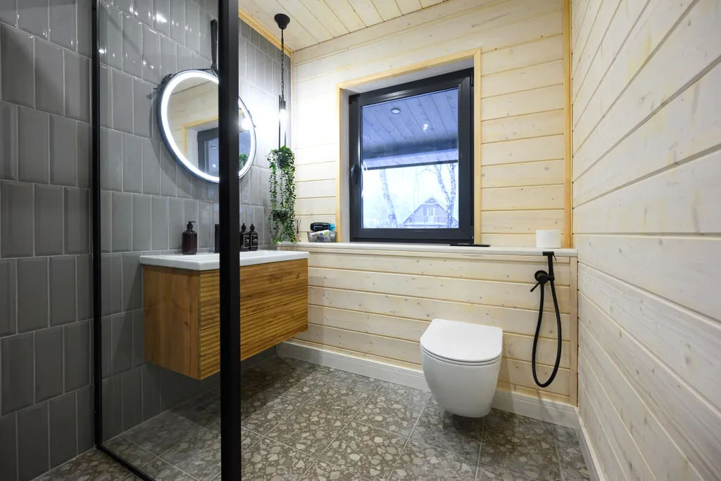 Дом с камином и баней у озера