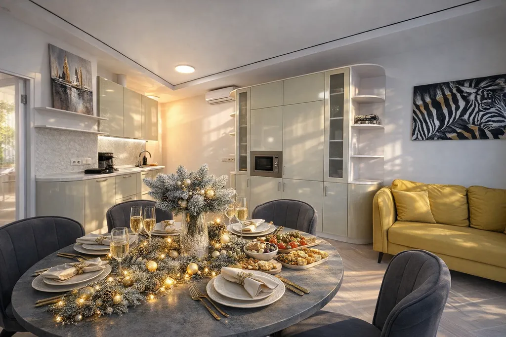 Апартаменты со спальней, лучший вид на море с 16 этажа