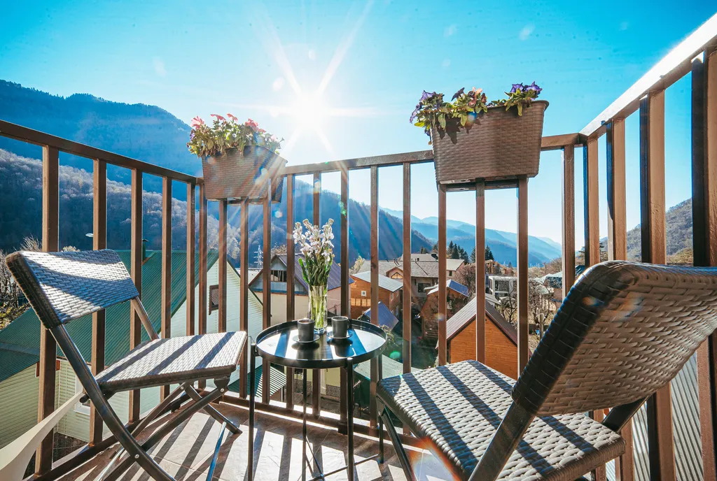 Студия 21 с видом на горы