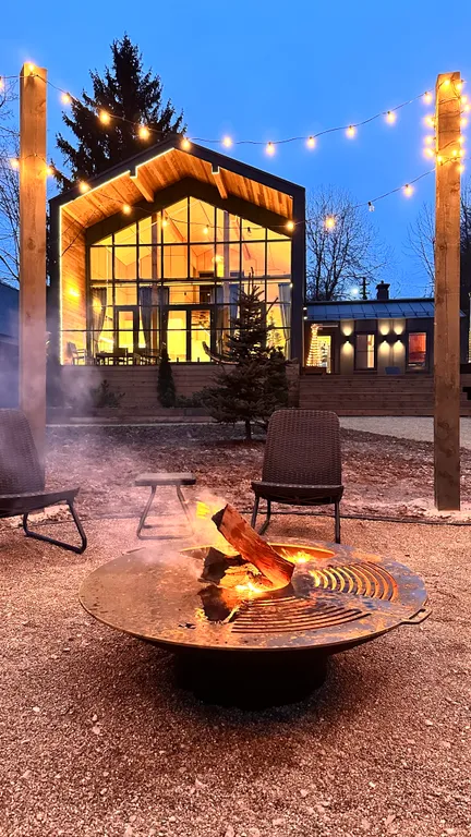 Шикарный Барн с сауной и купелью