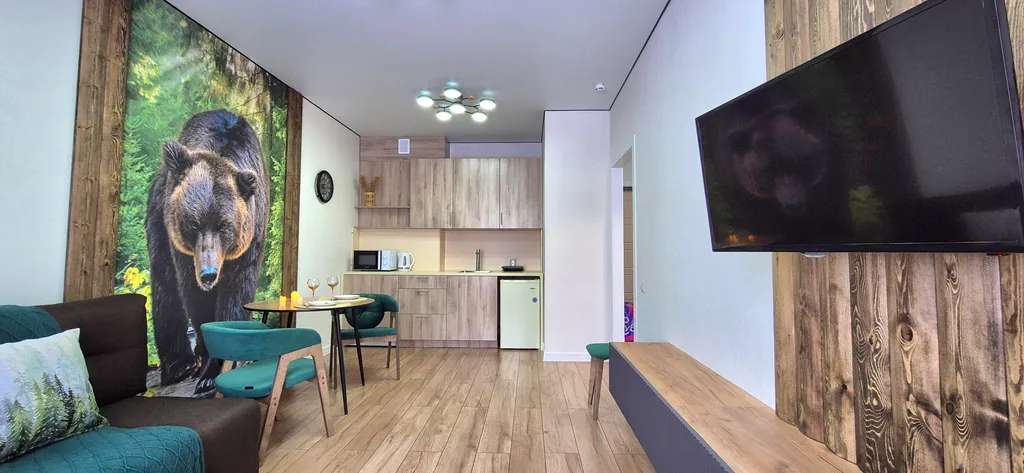 Квартира Тайга в новом ЖК рядом с ГЦ Кузбасс и КемГУ