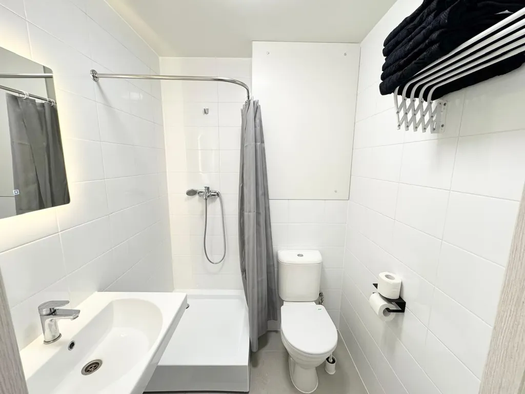 Студия с тремя раздельными спальными местами